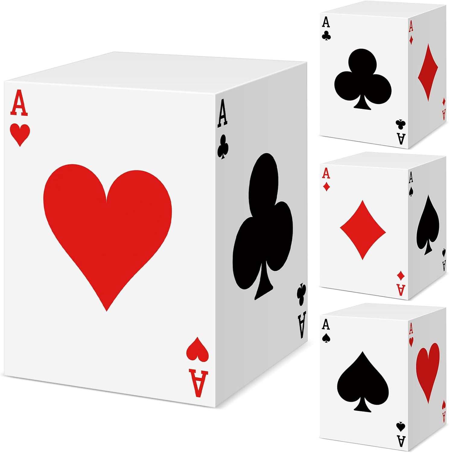 Gueevin 8 Pcs Casino Theme Party Decorations 13. 4 x 10. 2 Inch Large Poker Box Goodie Bulk for Birthday Las Vegas Game Night Party Bachelorette Birthday Centerpieces Decorations