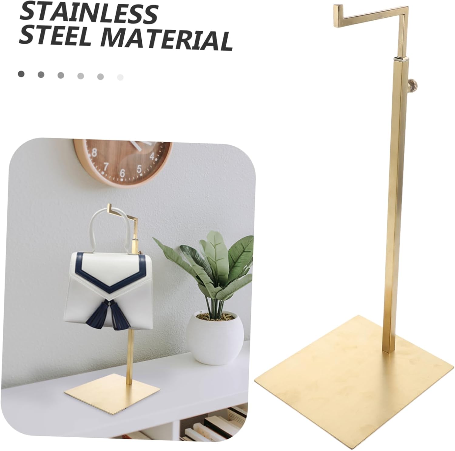 MAGICLULU Clothes Hanging Rack Purse Hangers Bag Organizer for Closet Shop Display Stand Display Stand for Vendors Bag Holder Random Style