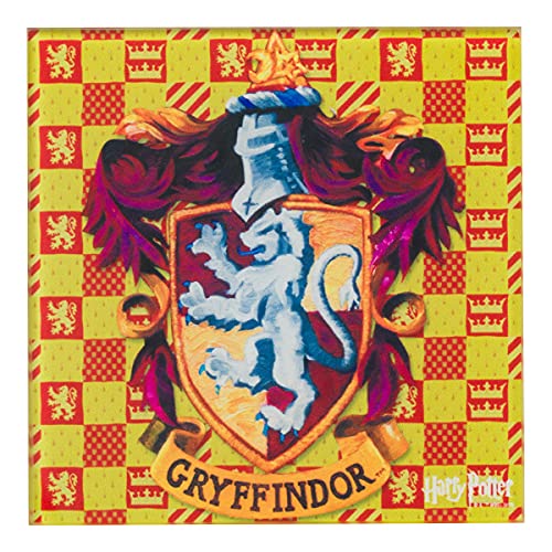 Silver Buffalo Harry Potter Hogwarts Houses 4-Piece Glass Coaster Set #TOP1