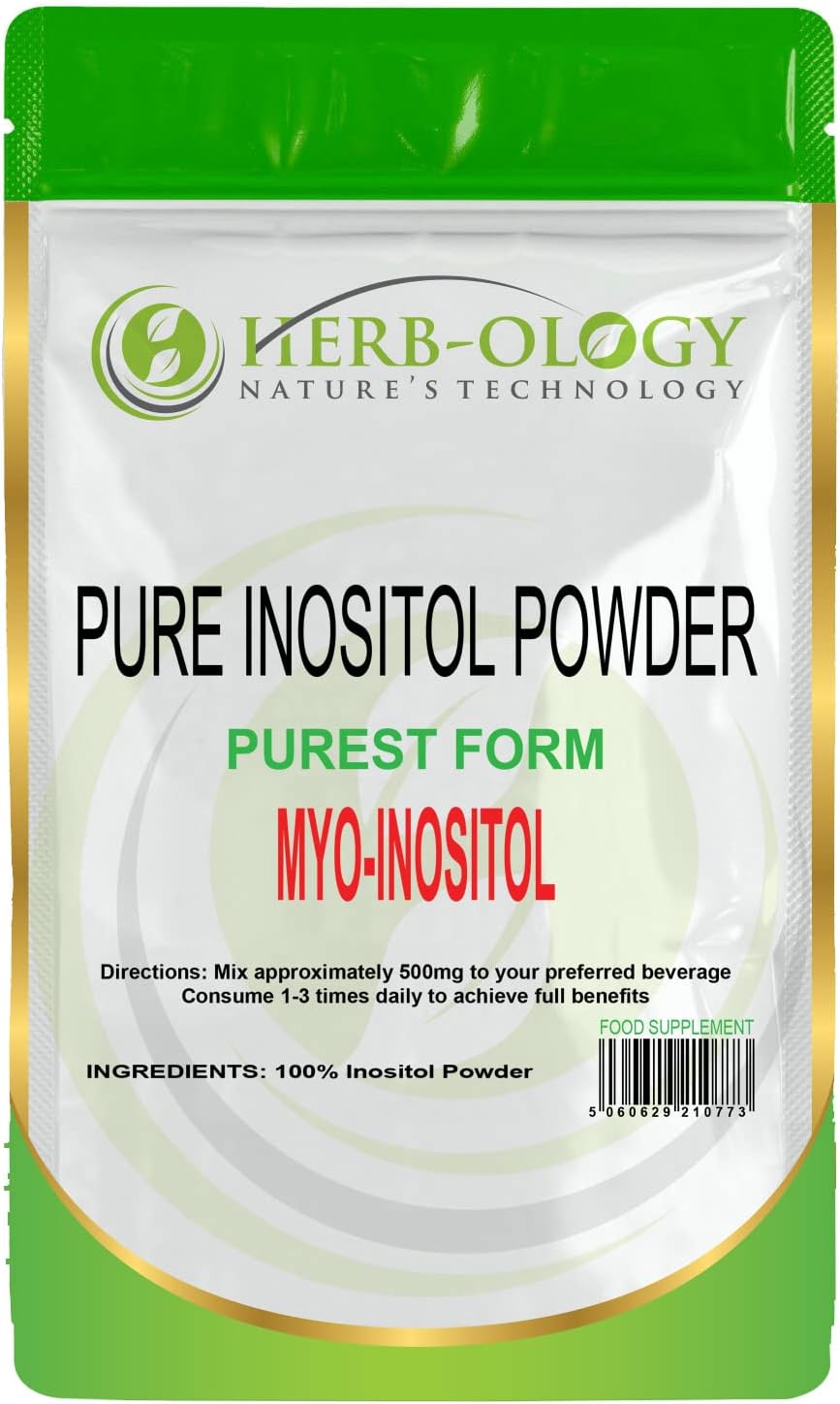 Herbology MyoInositol Powder 100g Pure Inositol Powder Vitamin B8 Myo Inositol Supplement