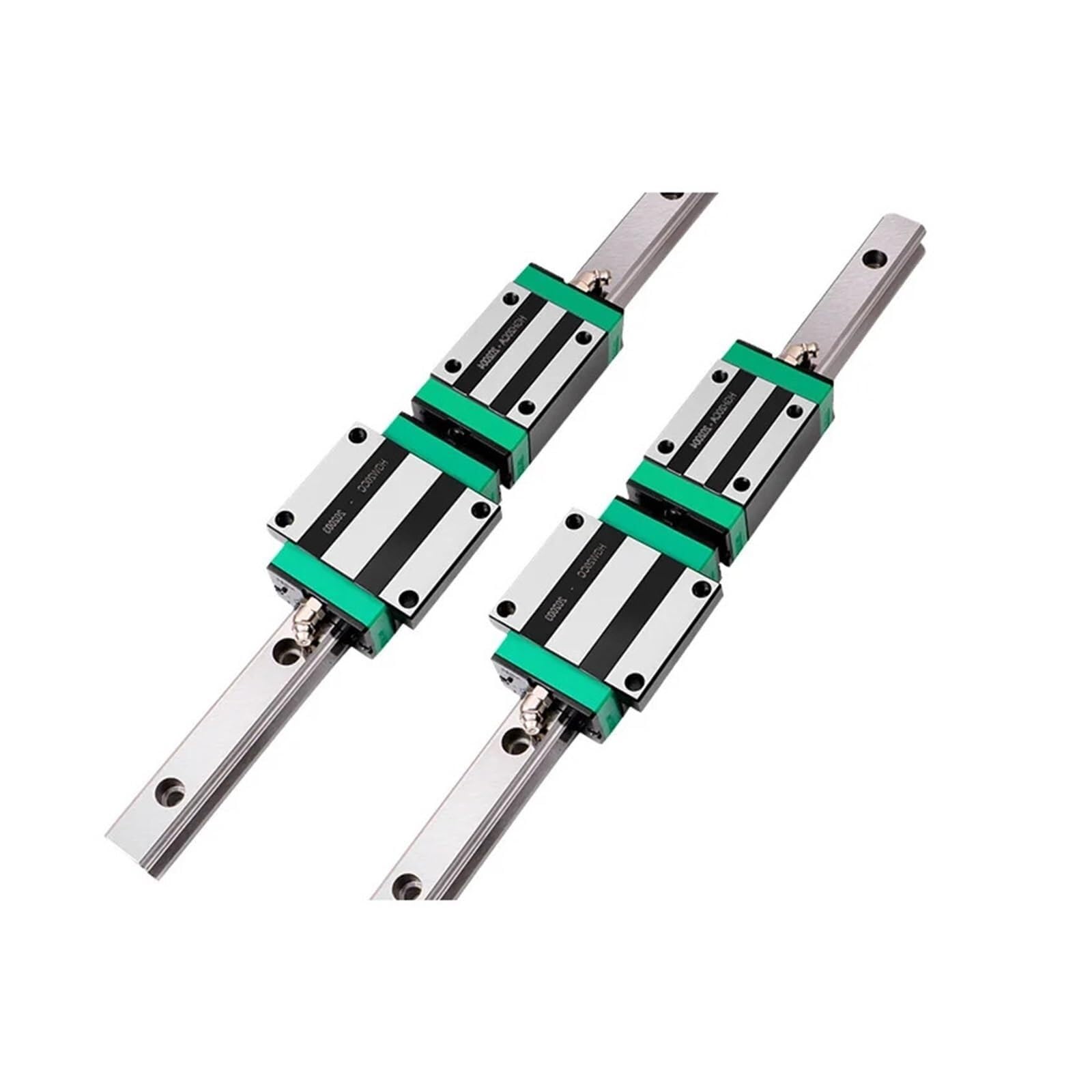 Rillenlager, Linearschiene HGR15/HGR20 2 Stück mit 4 Linearblockwagen HGH...CA oder HGW...CC HGH15 (Farbe: Schienen HGH20CA, Größe: 800 mm)(2 Rails 4 Hgh25ca,300mm)