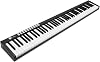 88 Key Full Size Keyboard Piano Weighted Electric Piano Bluetooth MIDI Digital Piano With Sustain Pedal, Carry Bag And Power Adapter For Beginner(Black)