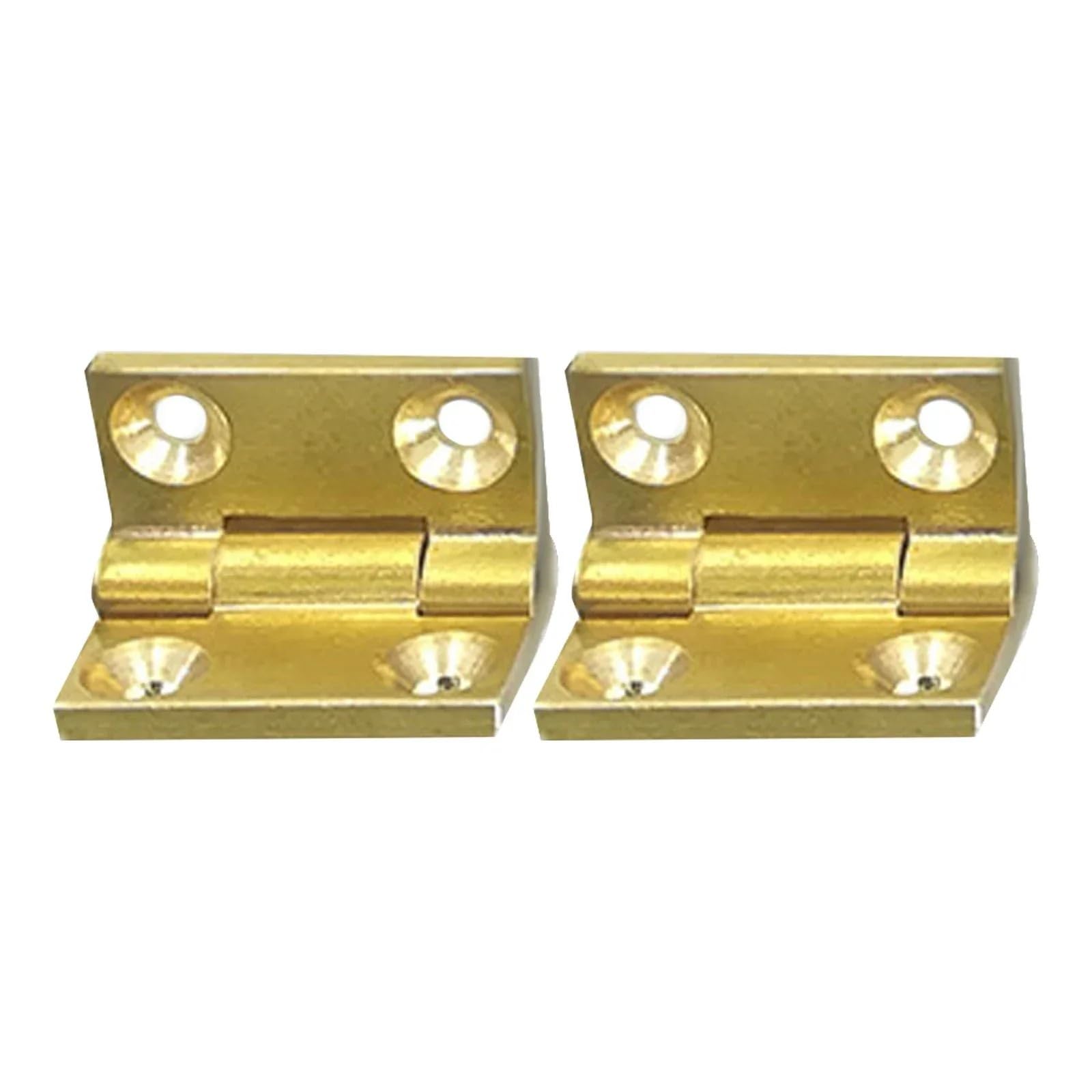 Mini Brass Hinges 19 * 12.5mm 4-Holes Butt Hinge 90 Degree Positioning 10Pcs