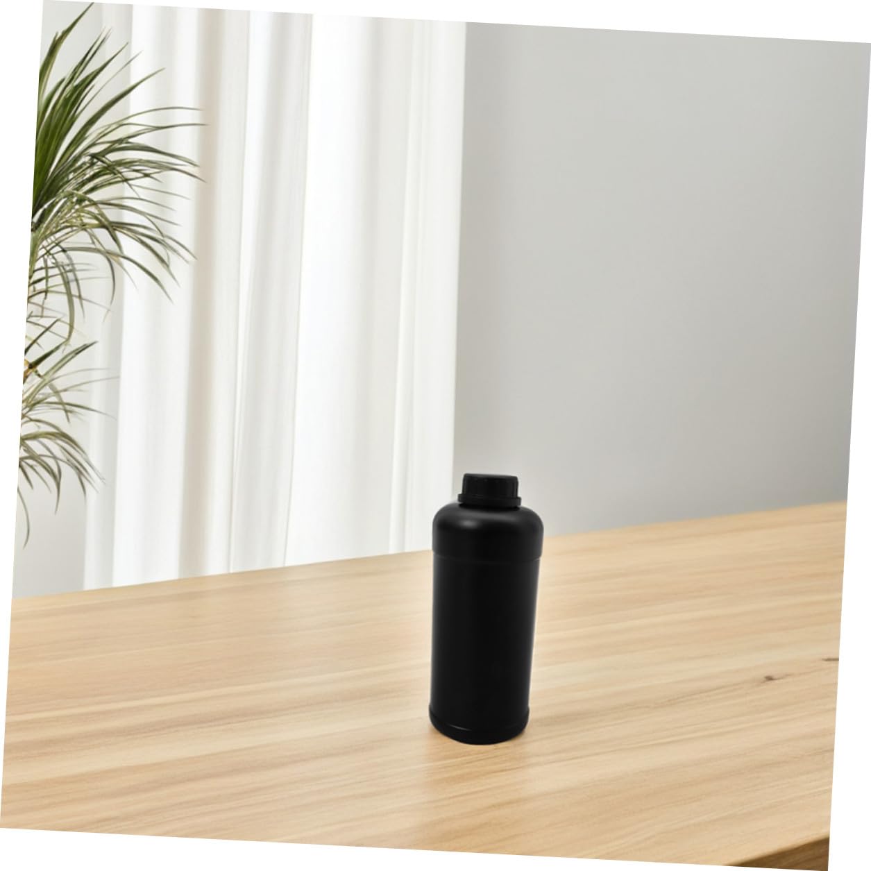 Hemobllo Bottiglie di Plastica Nere e Utilizzo Versatile da 1000ml 6 Pezzi Chiusura Ermetica Eccellente per Reagenti Chimici Contenitori per Campioni in Laboratorio