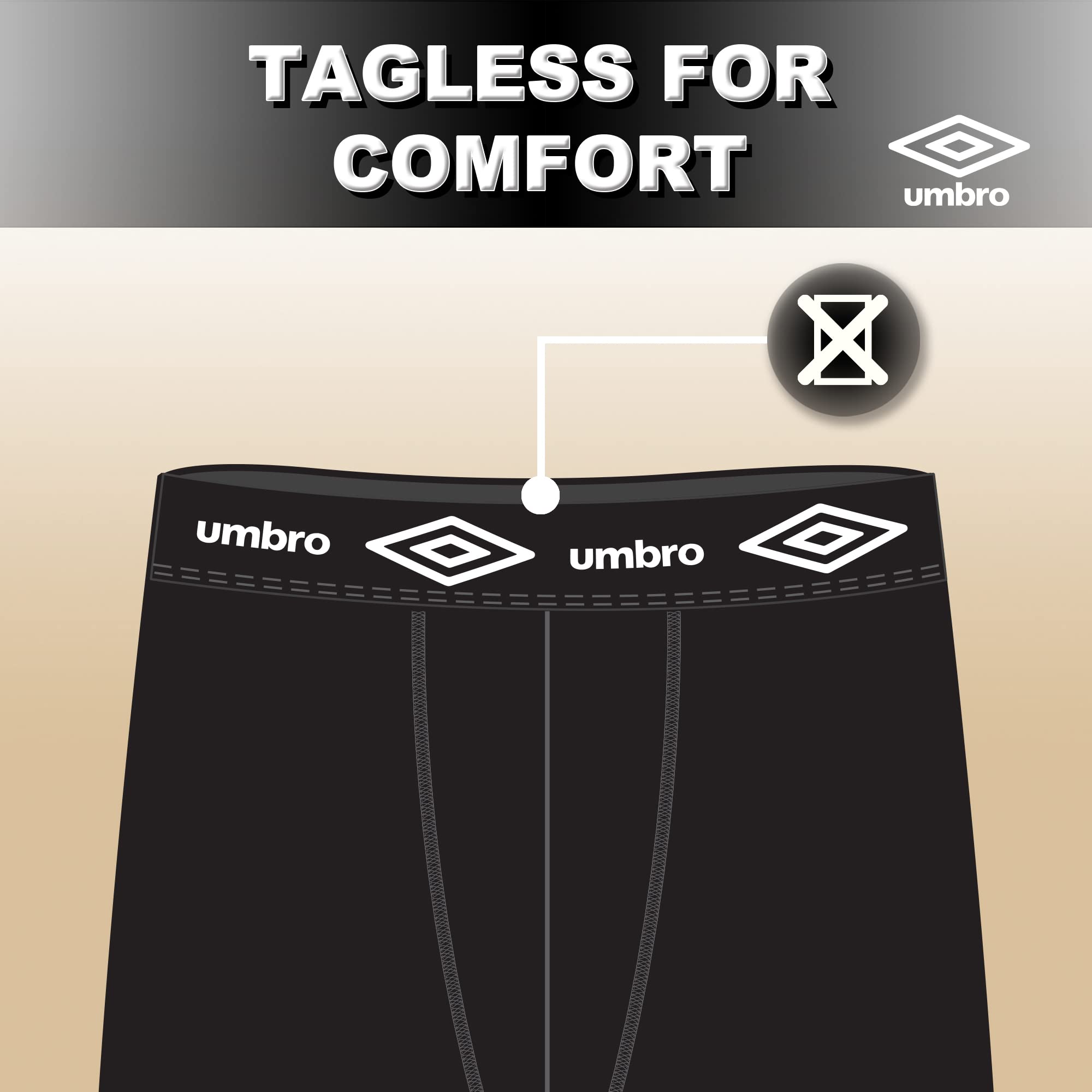 Umbro Boxer Homme Caleçon Homme - Noir (Lot de 3) Noir - Prêt Umbro Boxer Homme Caleçon Homme - Noir (Lot de 3) Noir - Prêt