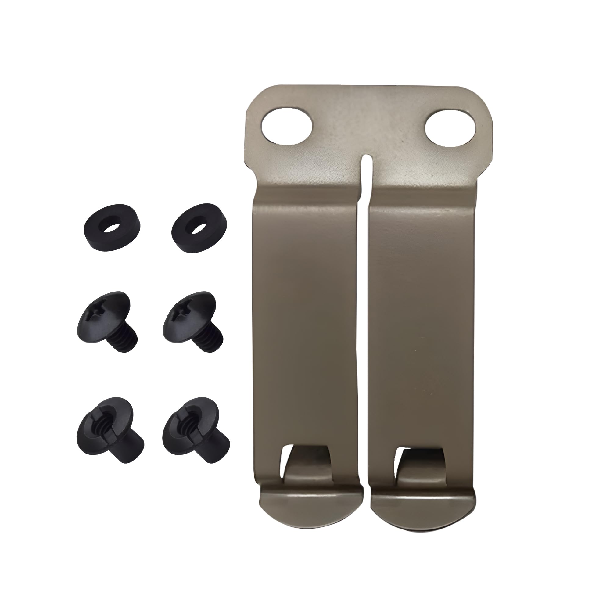 DCC Monoblock Belt Clip - IWB/OWB Attachment for Concealed Carry Holster - 1.5" &amp; 1.75" Size - Grey &amp; FDE Options - Mounting Hardware Included - Made in USA