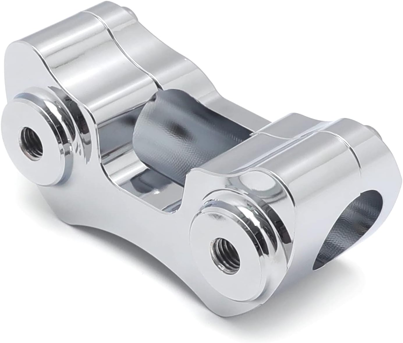 HTTMT- Chrome Handlebar Riser 1 1/4" 1.25“ diameter Bars Compatible with 1997 & Up H-D Road King