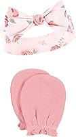 Vista 111 de Hudson Baby Conjunto de diadema de algodón y manoplas para rascar para bebé Unicornio