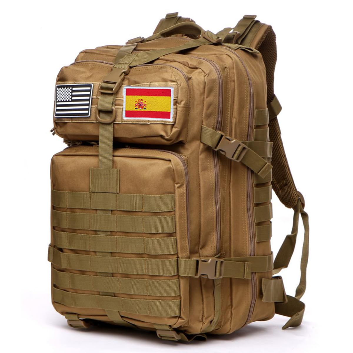 GUJOIN Mochila Tática 50 Litros con Sistema Molle - Gran Capacidad Militar Impermeable para Emergencias de 3 Días Caza Senderismo y Acampadas - Mochila para Actividades al Aire Libre (Negro) — view 14