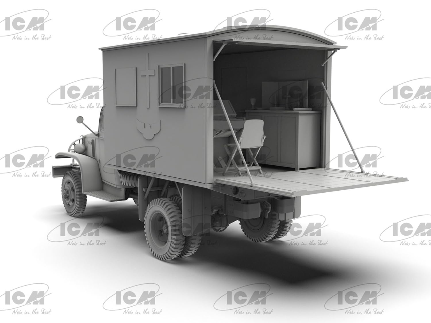 Icm - cappella mobile dell'esercito britannico 1/35 - icm 35586