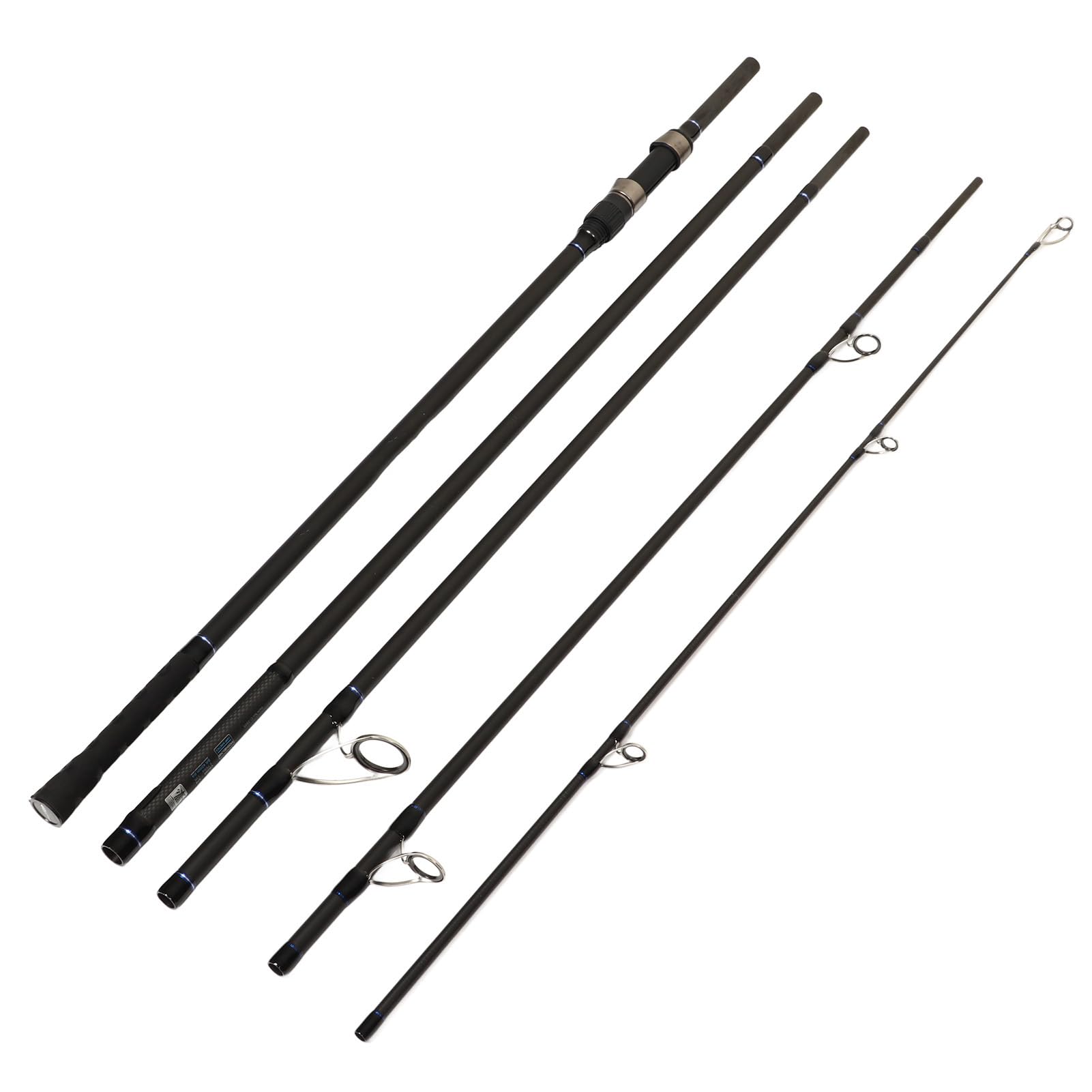 Tbest Canne à Pêche Légère, Cannes à Pêche de Voyage Portable Multi-Section Carpe Coulée Canne à Pêche pour la Pêche en Mer Pêche en Rivière (3.9m)
