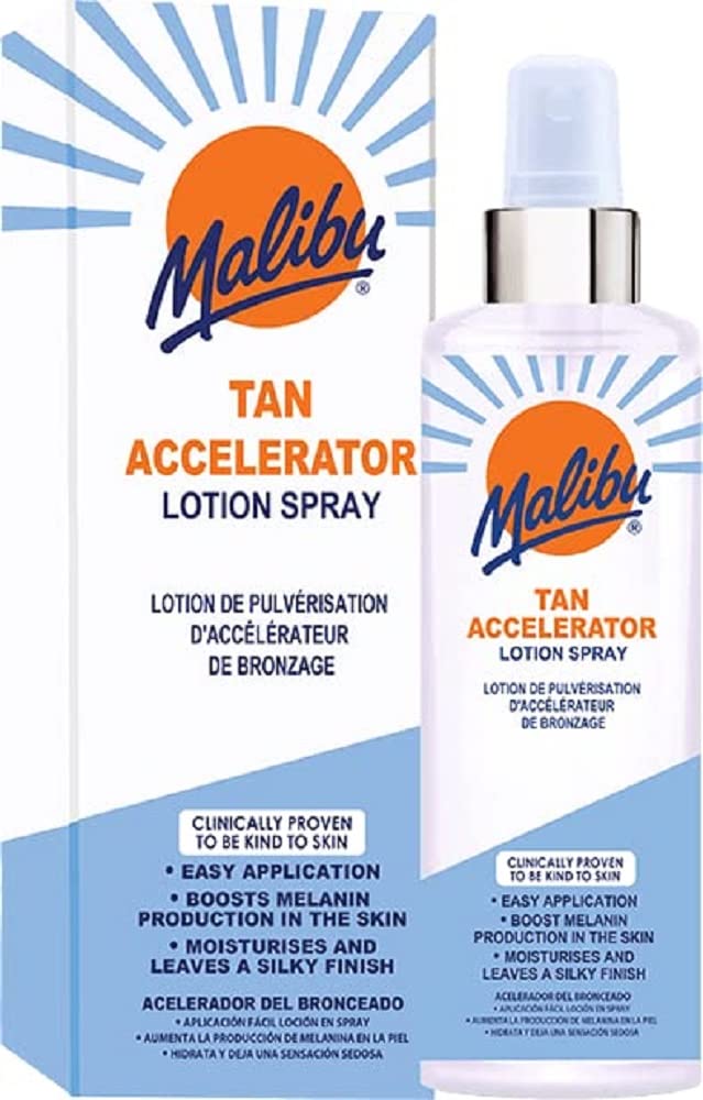 Malibu250ML TAN ACCELERATOR LOTION SPRAY