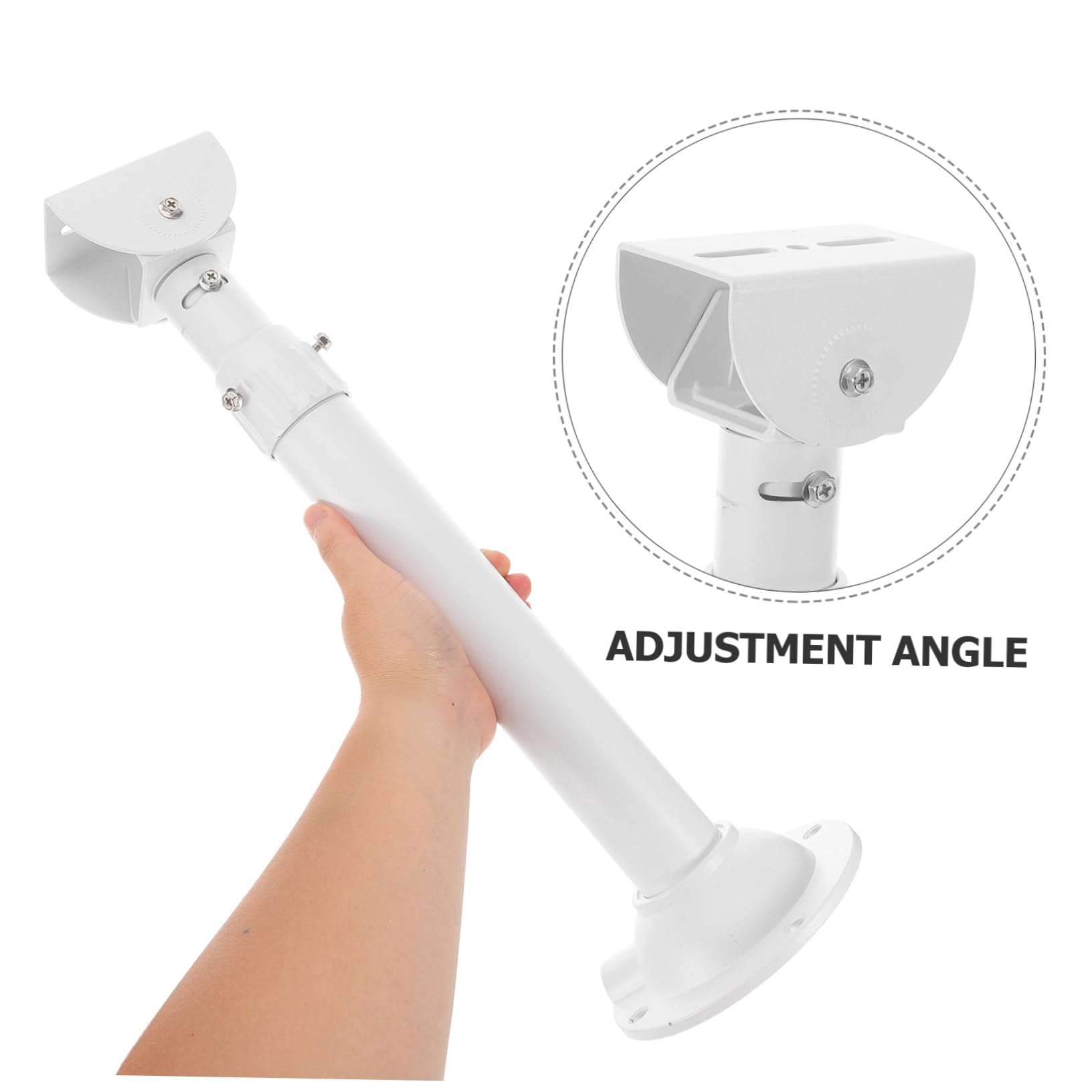 DOITOOL Supporto per Telecamera di Sorveglianza, Staffa da Parete in Lega di Alluminio, Orientabile 360° e Regolabile 90°, per Uso Interno ed Esterno