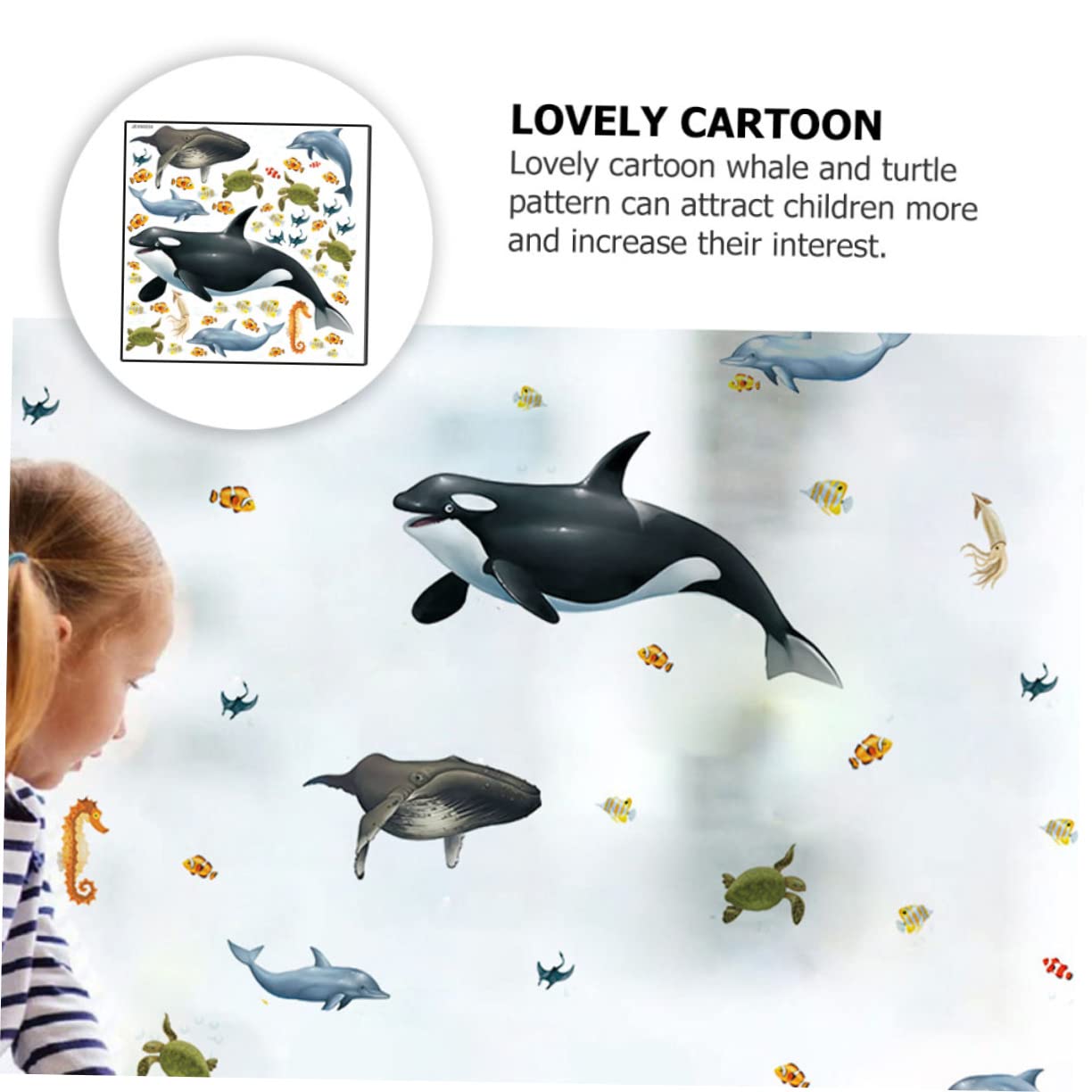 3 Piezas Pegatinas de Animales Decoración Infantil Adhesivos Habitación Dormitorios y Salas