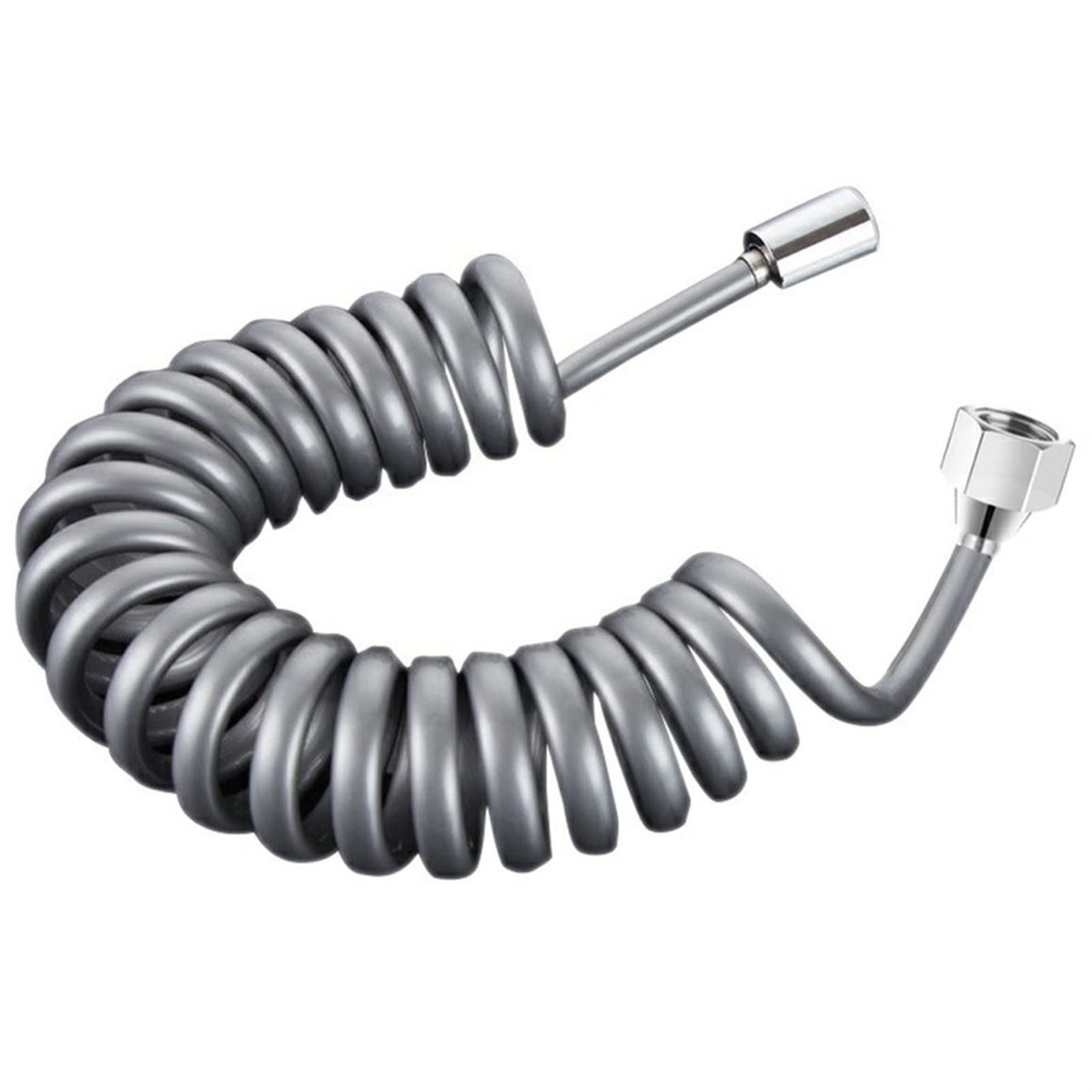 ZUMAHA Shower Hose 3M Telephone Line Tube Bathing Telephone Line Tube Flexible Tube Spring Hose Toilet Bidet Sprayer Shower Head Water Pipe (Color : Gray, Size : 300mm)