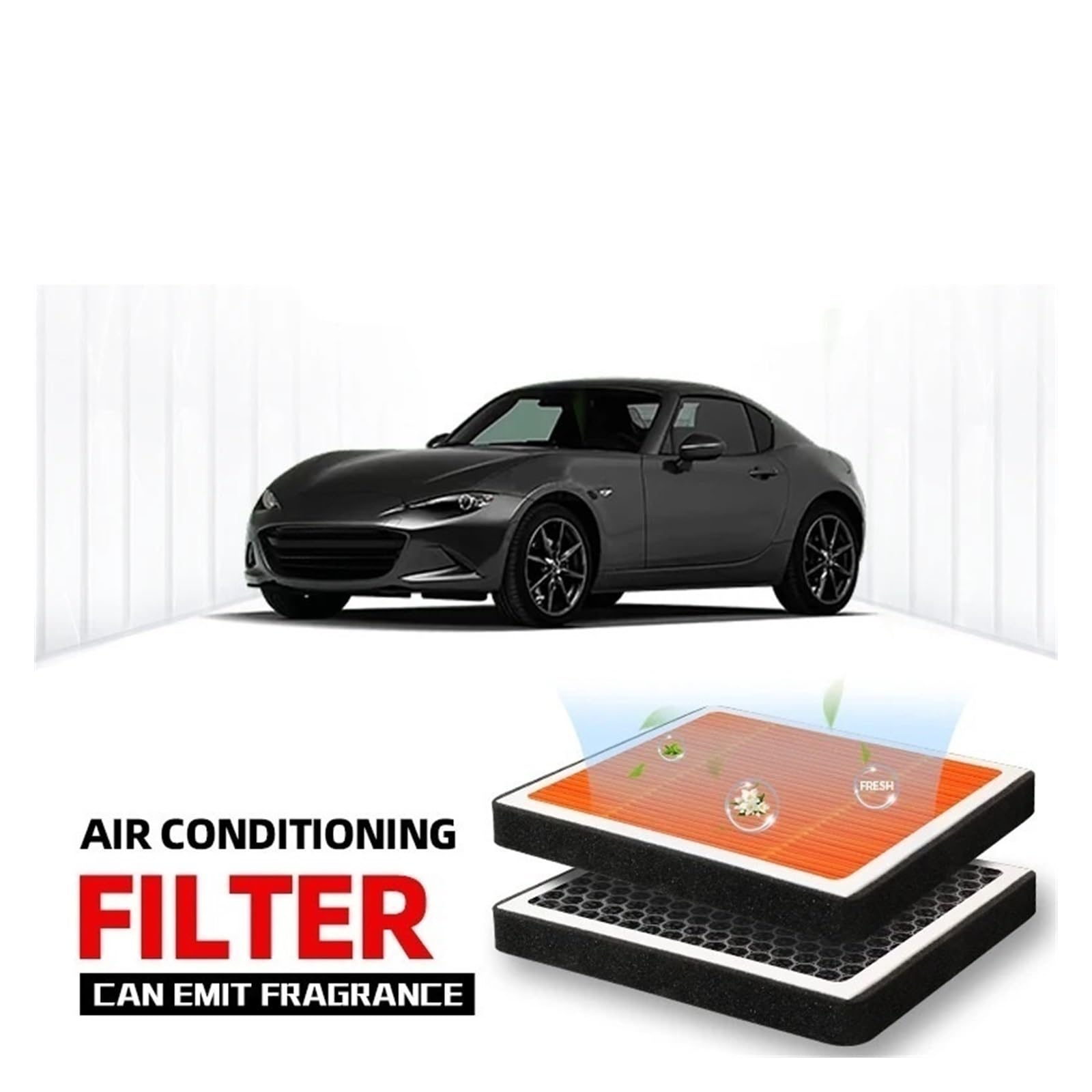 per Ma&zda MX-5 Miata Filtro Abitacolo Aria Condizionamento A Carbone Attivo con per Purificare L'aria Condizionata A Dell'auto Filtris Automobilistici