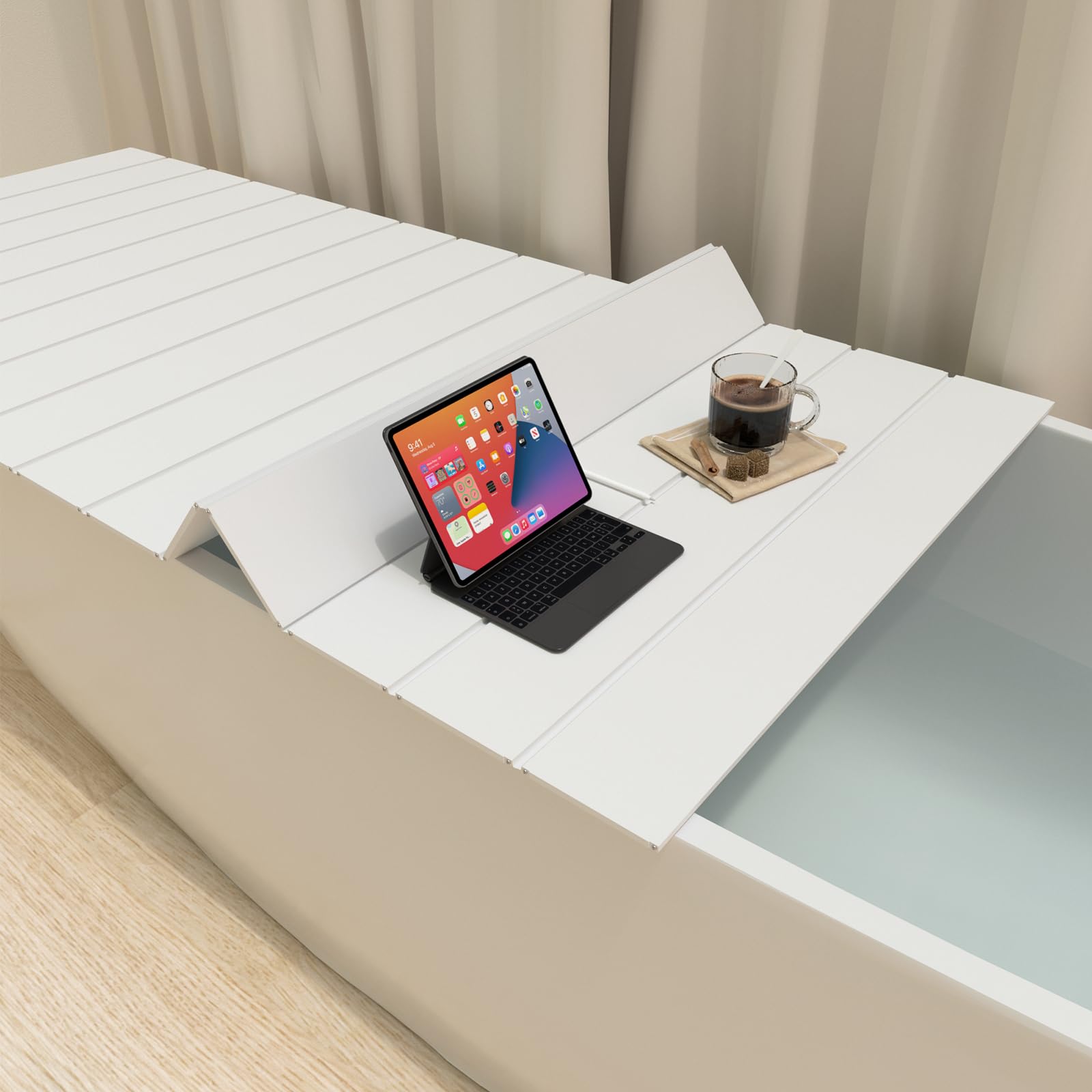 HIYOUGO Badewannenabdeckung, 180 × 80cm Faltbare Badewanne, Wasserdicht Staubdicht, für Haus Badewannen Badezimmer