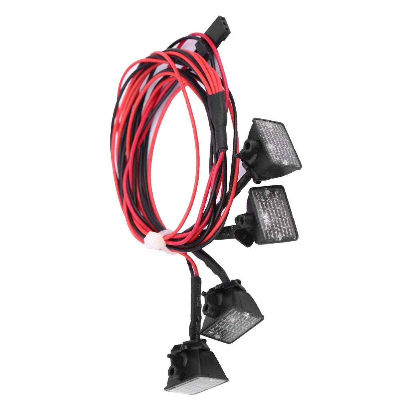 Lampe De Toit RC 15 LED En Alliage Alu – Barre Lumineuse Super Puissante Pour Voiture 1/10 SCX10 – Accessoire Mise à Niveau