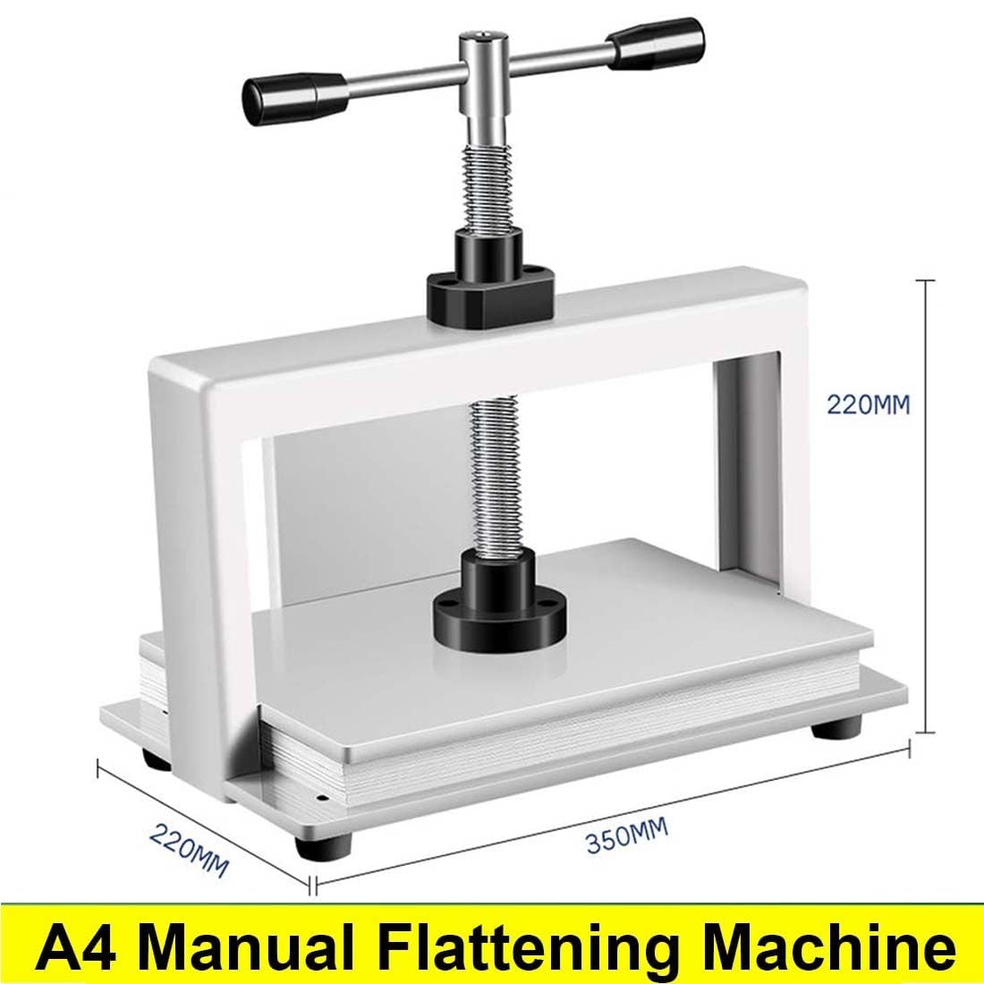 Macchina per pressatura manuale della carta, macchina per rilegatura di libri per impieghi gravosi A4/A3 1500KG di pressione, macchina per appiattimento delle ricevute dei libri, macchina per appia