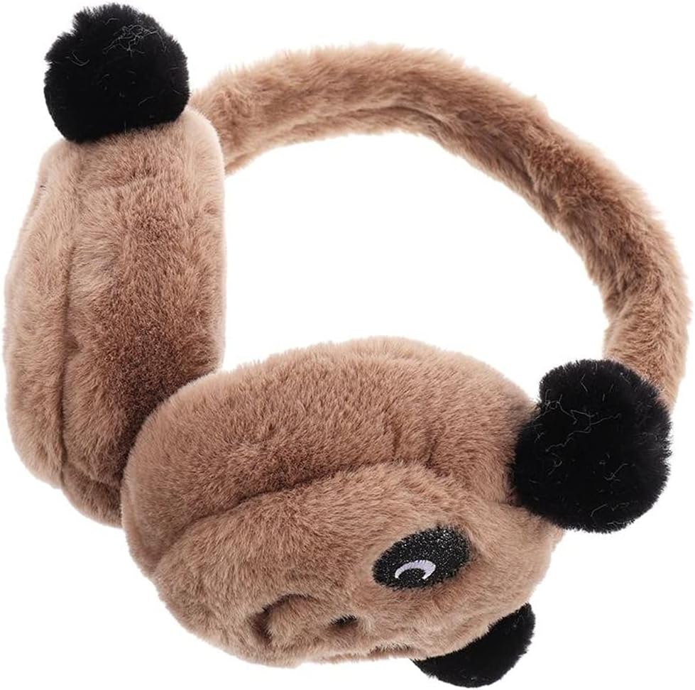 HLDETH 1pc Kids Earmuffs Cartoon Ear Muffs Plush Winter Earmuffs Ear Protector (Color : A, Size : One Size) : Clothing, Shoes & Jewelry