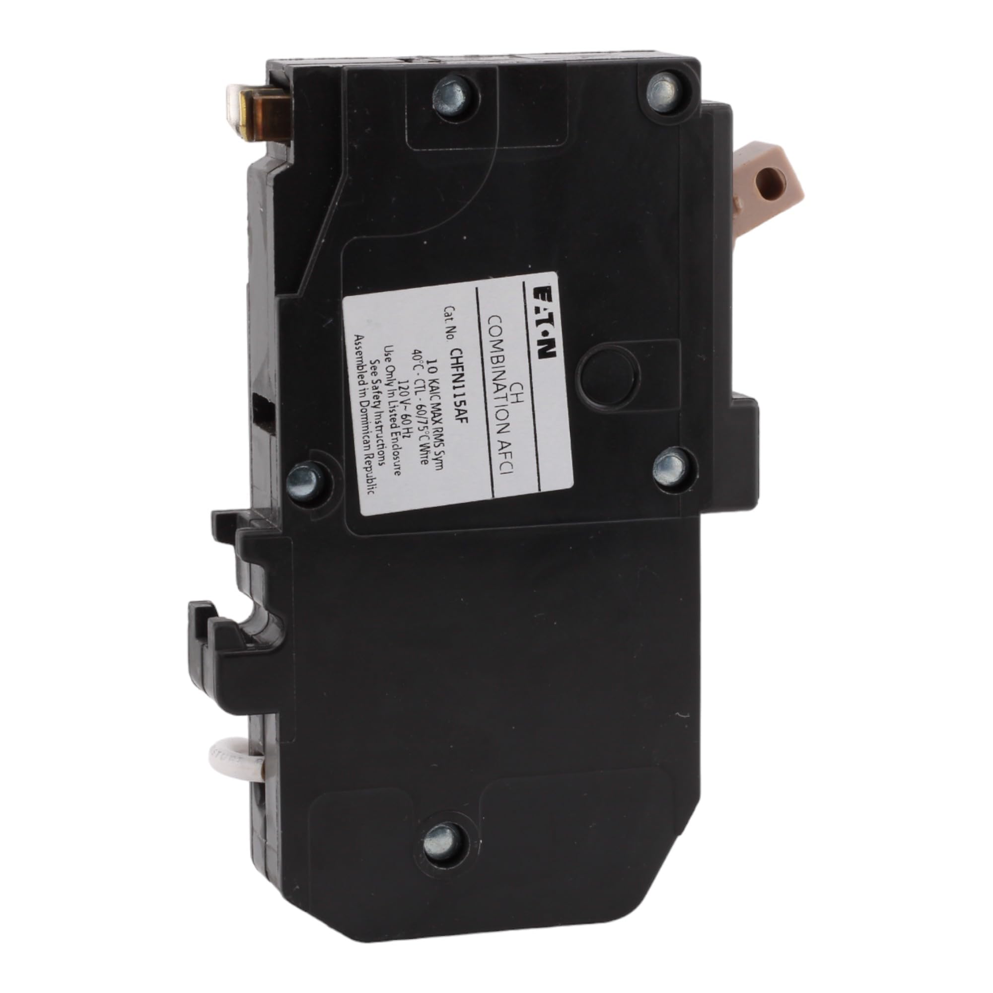 CUTLER-HAMMER CHFN115AF AFCI 15A - Disyuntor (15 A, unipolo, error de arco eléctrico, pigtail neutro, 120/240 V, 10 kAIC, lista UL (1)