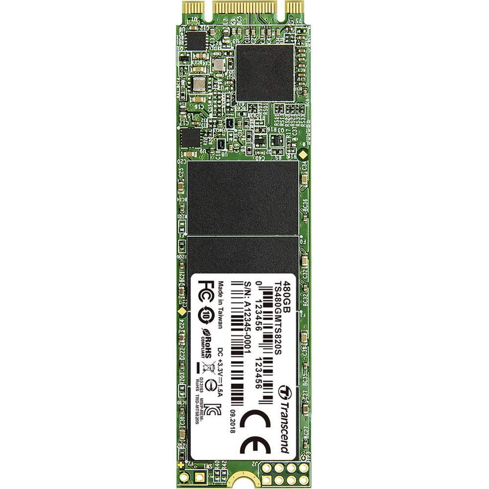 Transcend 480GB MTS820S M.2 2280 SATA III 6Gb/s interne SSD 3D TLC NAND - TS480GMTS820S