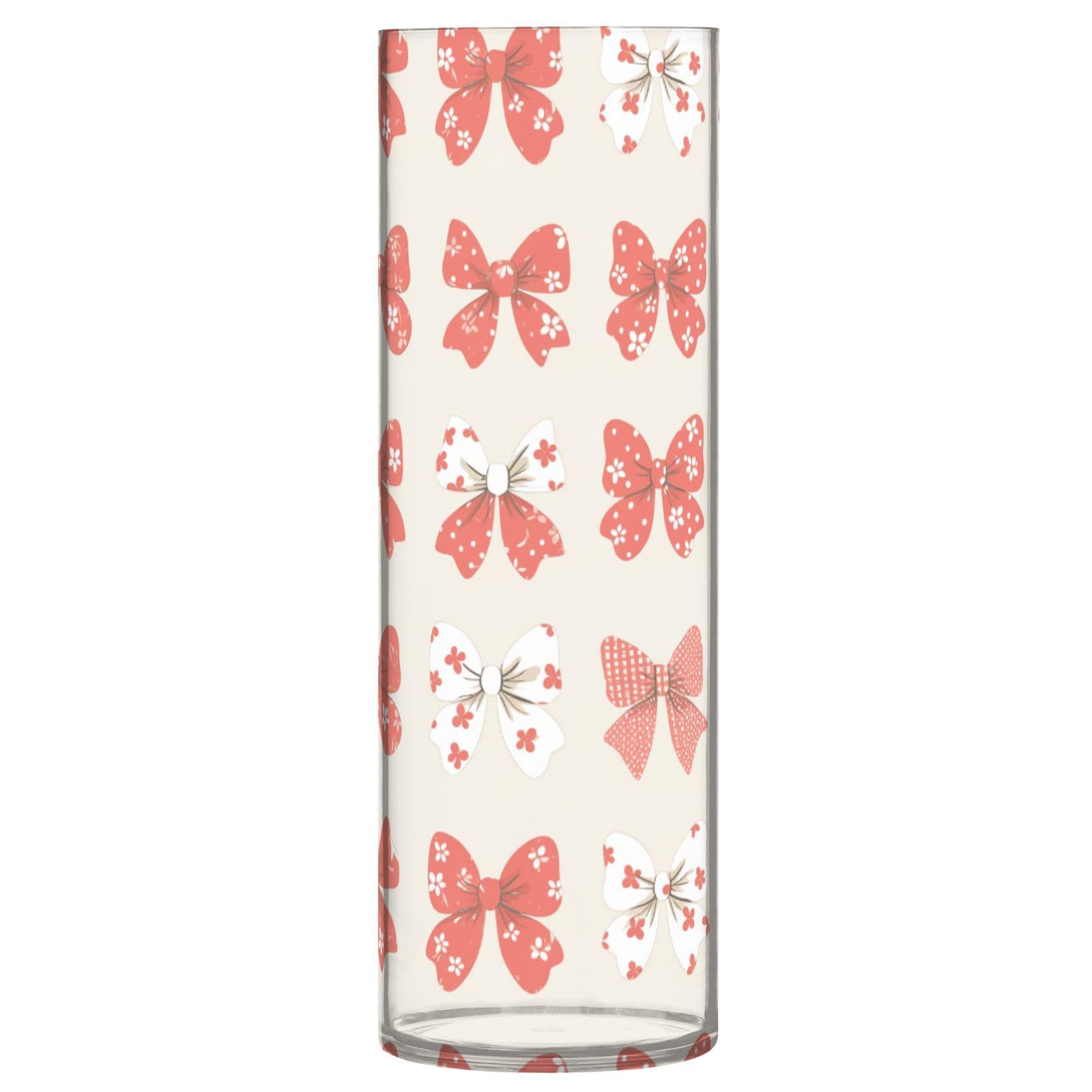 Vase cylindrique en plastique incassable de 30 cm contre la casse des bougeoirs de table
