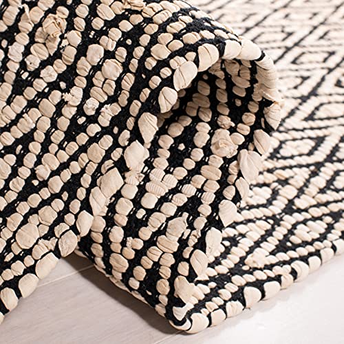 SAFAVIEH Montauk Collection Tapete 4' x 6' Beige y Negro miniatura 6