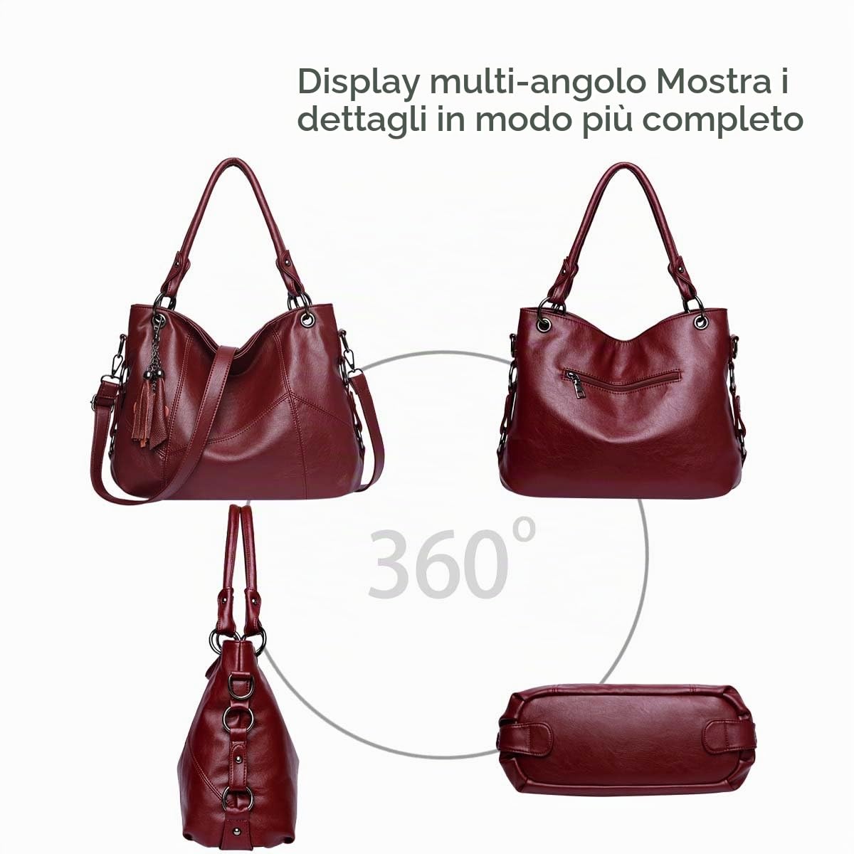 NICOLE & DORIS Fashion Woman Shoulder Bag Ladies Tote Shopper Bags Large Handabg Soft PU Leather Crossbody Bag
