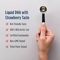 Vista 4 de Nordic Naturals DHA para Niños, Fresa - 8 oz para Niños - 530 mg de Omega-3 con EPA y DHA - Desarrollo y Función Cerebral - Sin OGM - 96 Porciones