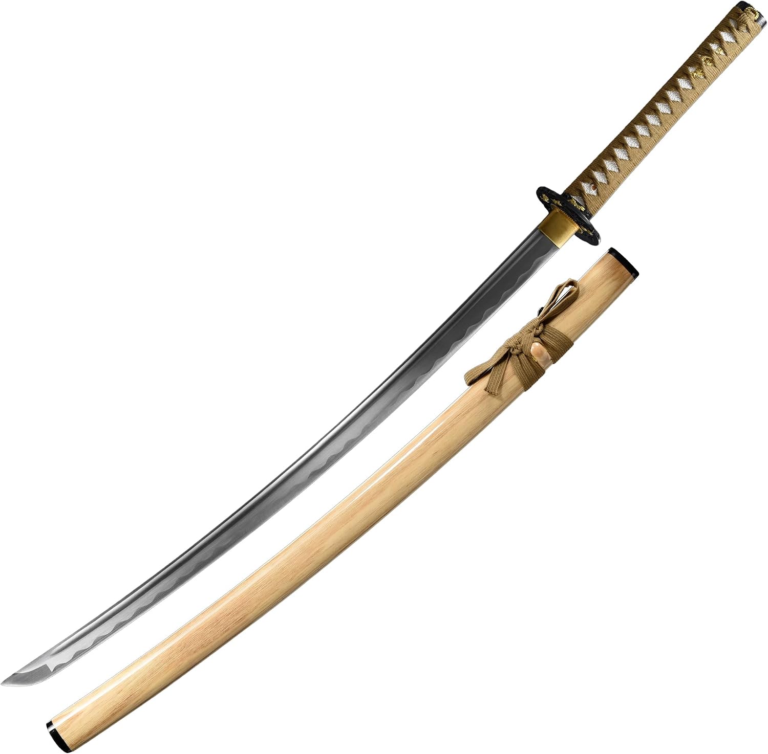 Armory Replicas™ - Handcrafted Full Tang Samurai Katana Collection - 1045 High Carbon Steel Blades - Razor-Sharp Edge, Wave Hamon - Traditional Japanese Design