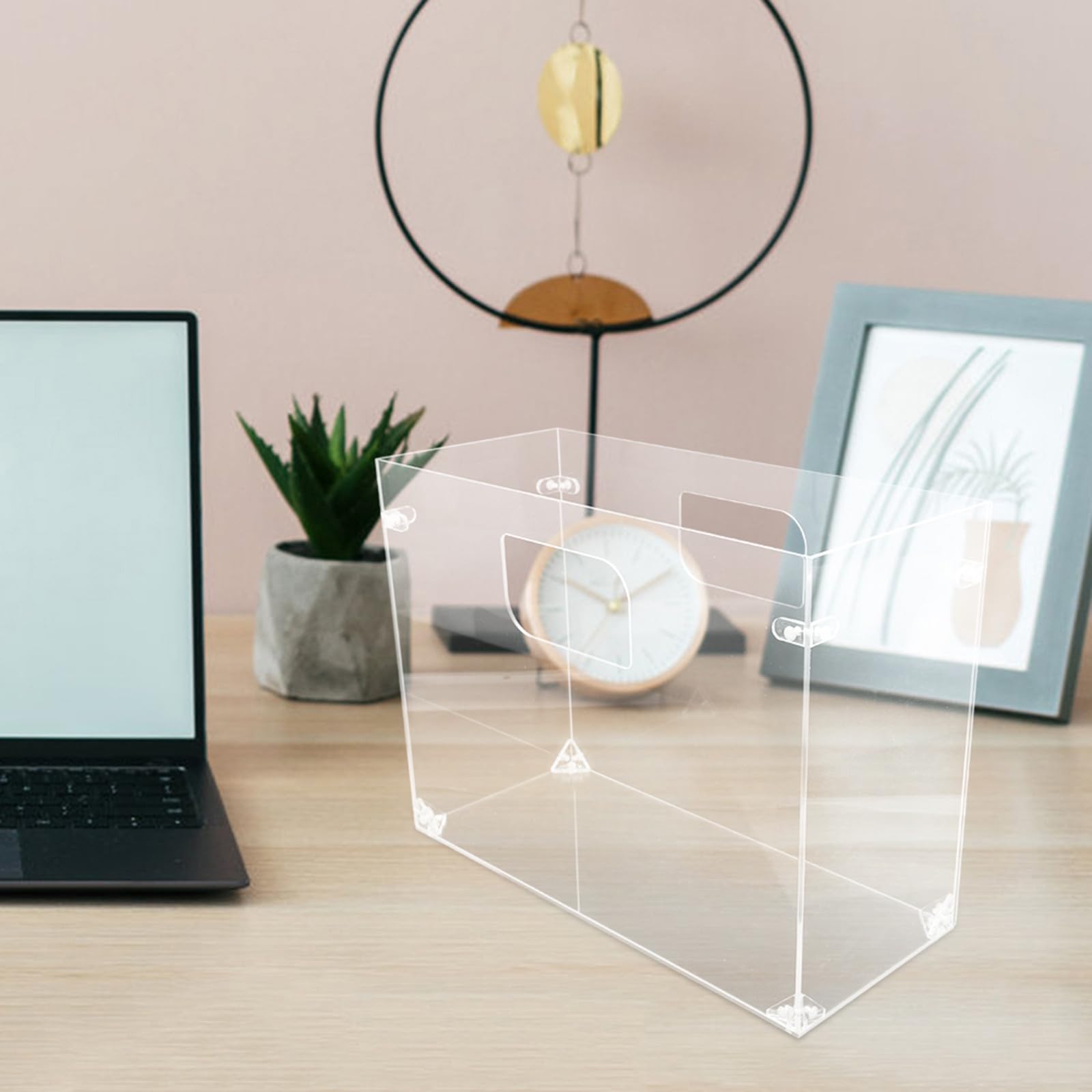 Organizador de Archivos de Escritorio de Acrílico Transparente Desmontable
