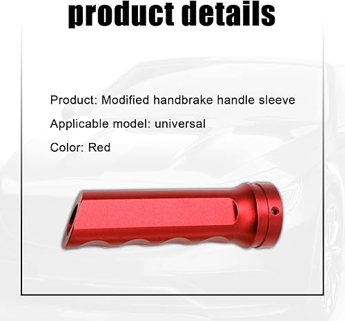 Miniatura 4 de Fogfar 1 funda para freno de mano, cubierta de freno de mano de aluminio para automóvil, protector de mango manual, juego de modificación de mango