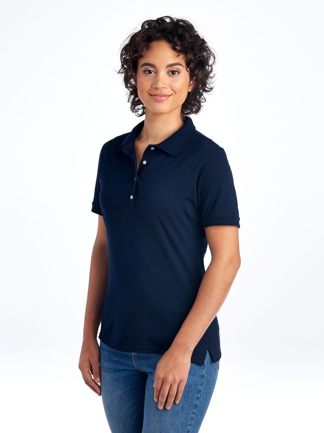 Jerzees Womens Women's Short Sleeve Polo Shirts, Cotton Blend, Moisture Wicking, Sizes S-2xl - Image 2