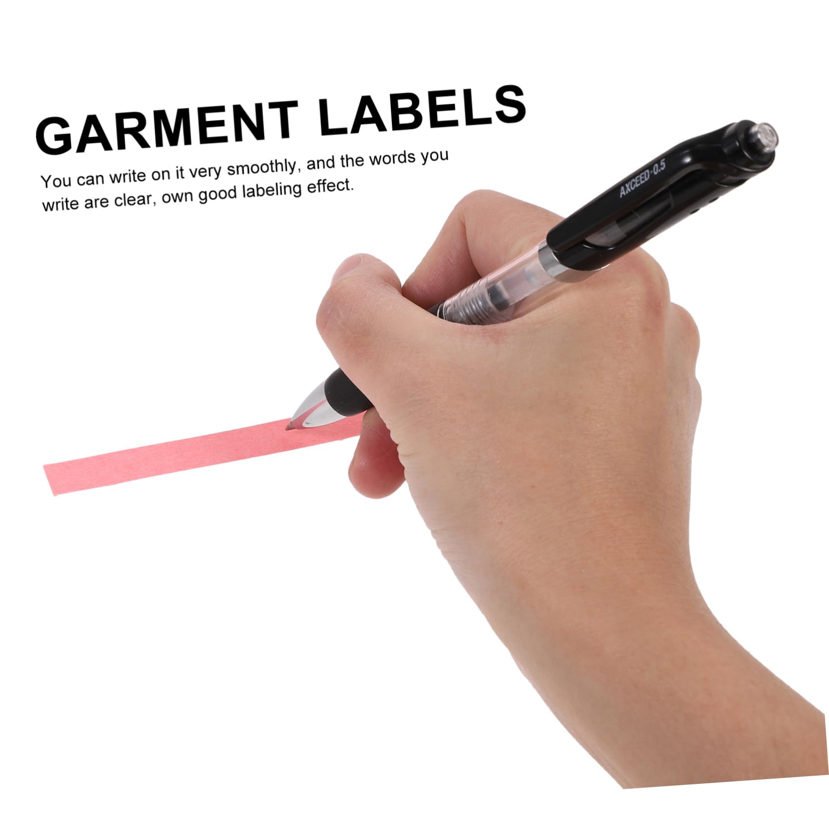 5200 Étiquettes Inscriptibles pour Vêtements Autocollantes en Papier Rose, Pratiques et Polyvalentes, pour Buanderie et Garderie