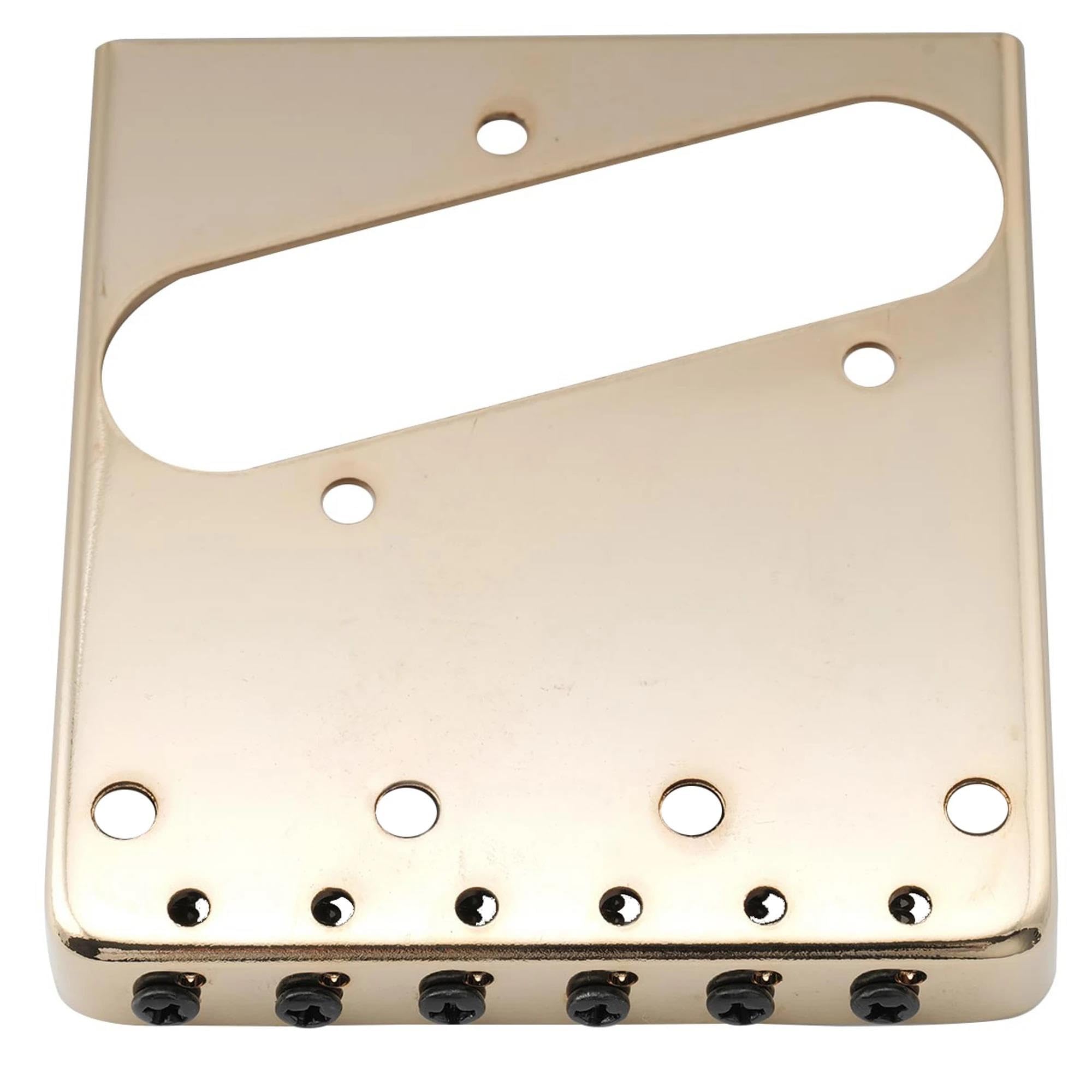 Mostek Gitarowy Mostek Gitarowy W Stylu Vintage O Średnicy 54 Mm Z Siodełkiem Mosiądzu 6 I Stalową Płytką(Gold)