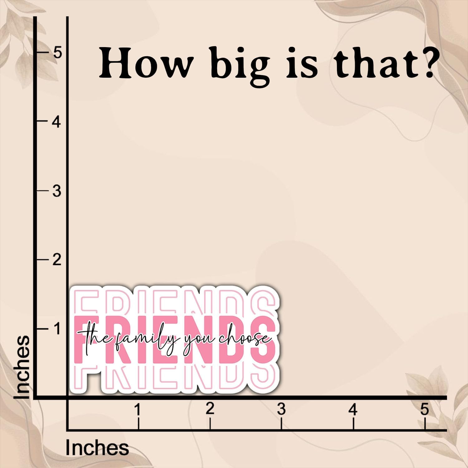 (3Pcs) Friends The Family You Choose Sticker Funny Quote Motivational Inspirational Decals Waterproof Vinyl Stickers for Books Laptops Phone Water Bottles Tumbler Cup Kindle 3 Inches - Image 2