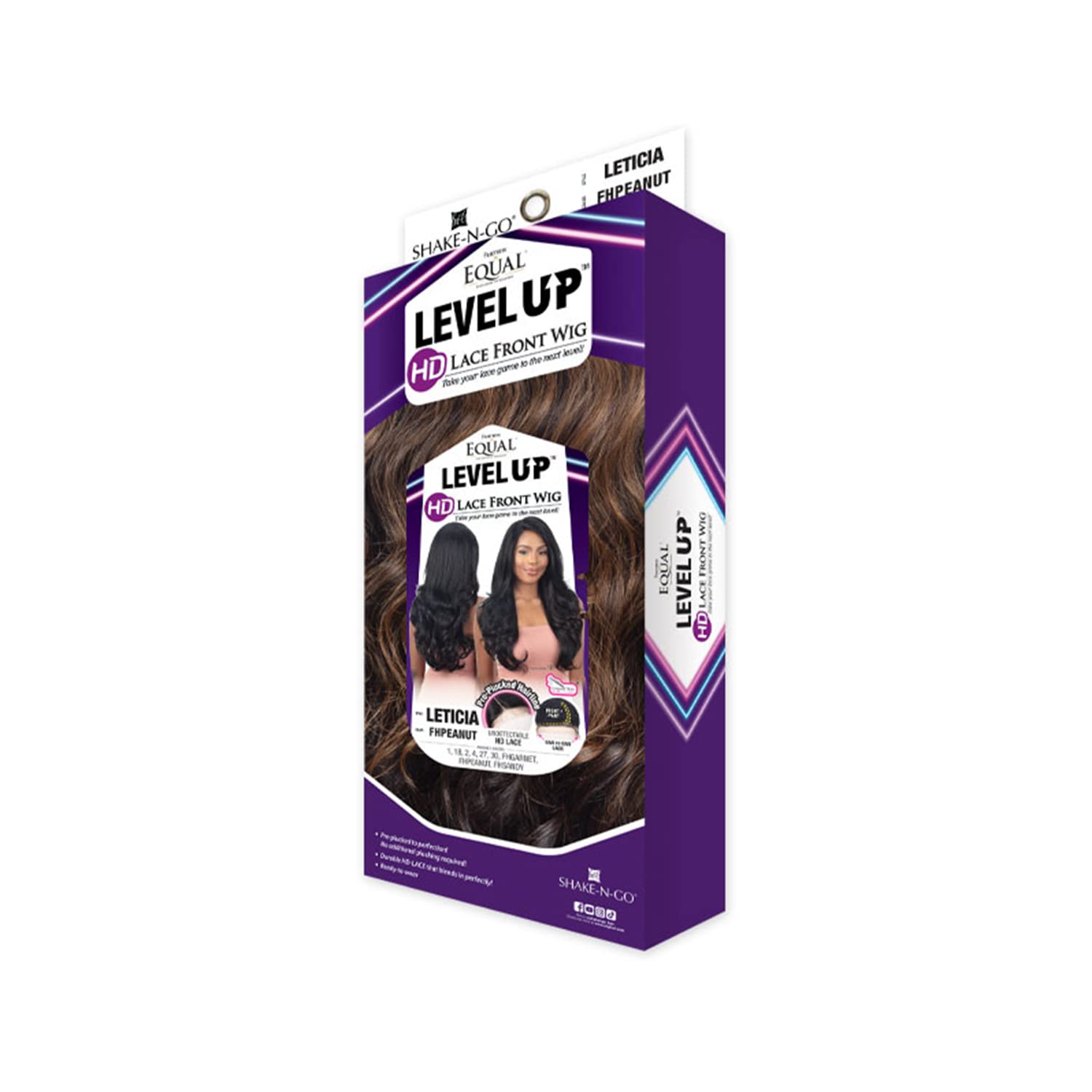Amazon.com : Freetress Equal Level Up HD lace front Wig