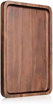 Amazon｜heizi おぼん トレー 木製 トレイ ウォールナット お盆