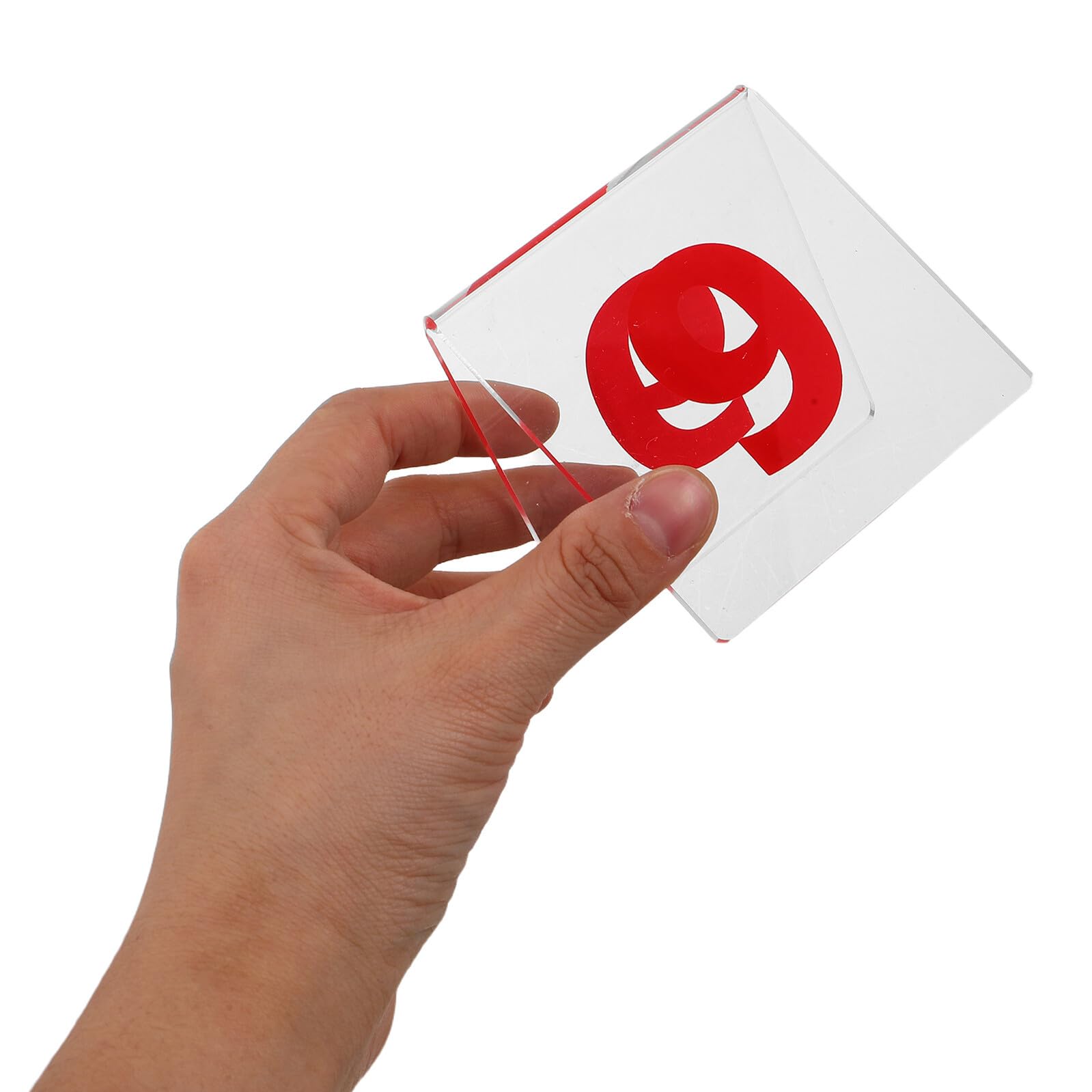 10 Stück Acryl Tischnummern 1-10 Doppelseitig, Dreiecksform | Leicht, Lesbar, für Restaurant und Empfang, Elegante Platzkarten für Eventorte