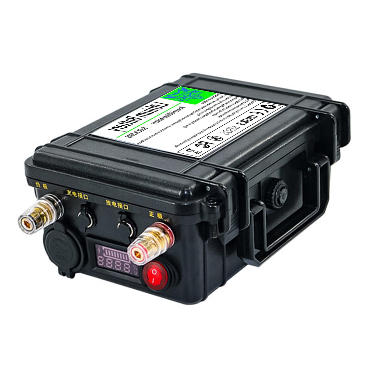Akumulator litowy 12V 20AH 30AH Akumulator do przenośnego echosondy 12V do użytku na zewnątrz Wbudowana płyta BMS z ładowarką do echosondy/monitora itp.,12v 20ah