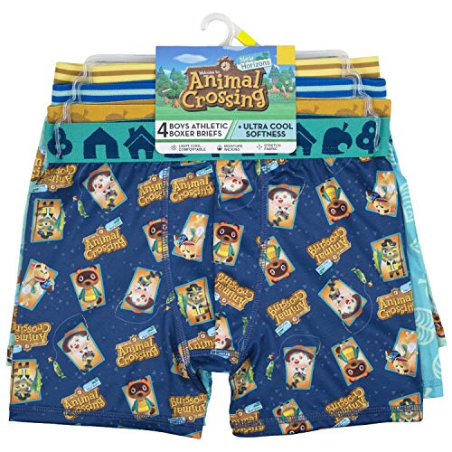 Animal Crossing Boys Boxer Briefs - 4-Pack Underwear Spandex Comfortable2