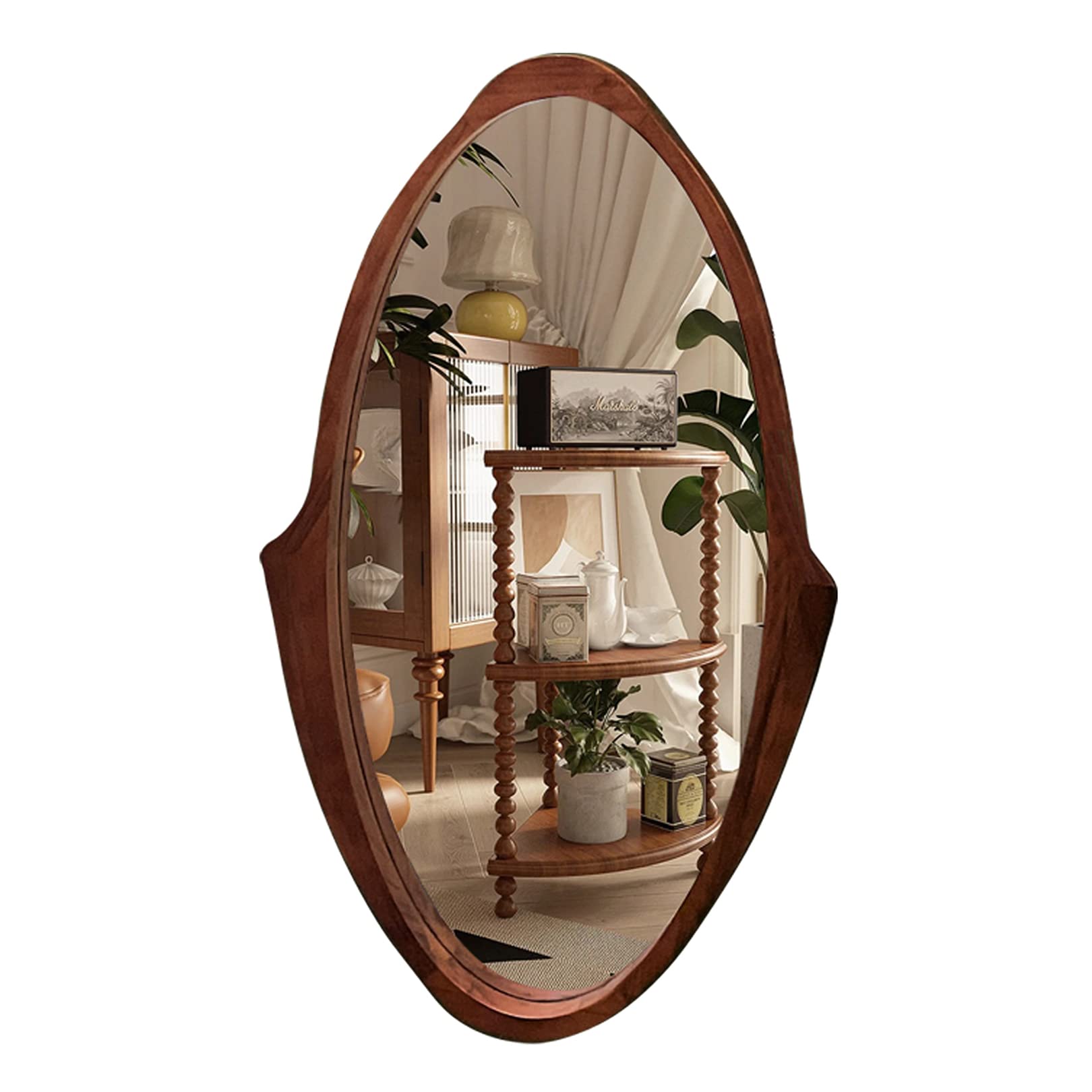 Amazon.com: SYCARPET Vintage Wall Mirror - Large Walnut