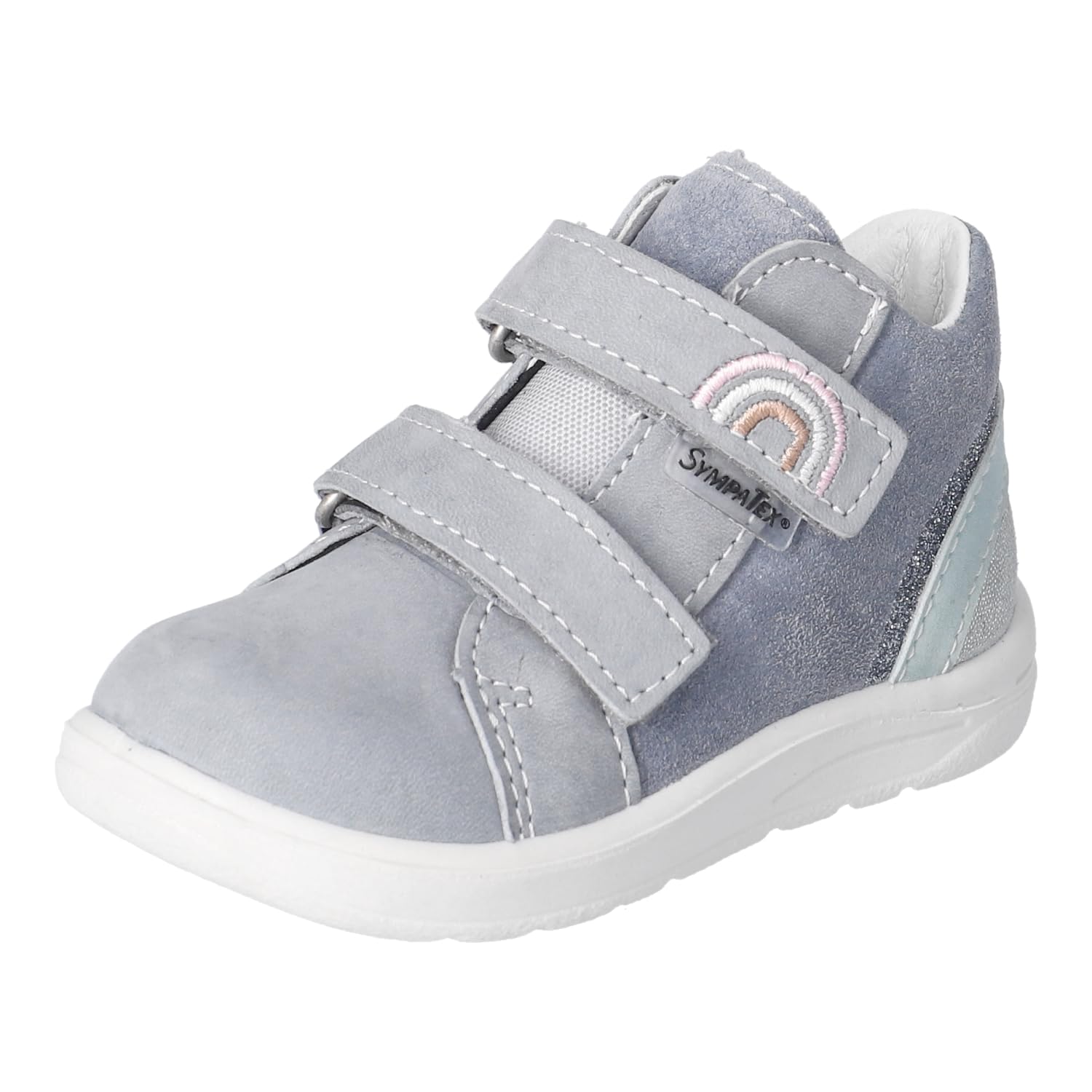 RICOSTA Mädchen Stiefel Lara, Kinder Lauflernschuhe, Weite: MITTEL, lose Einlage, Sympatex, wasserdicht, Klettstiefel, Booties, calcit (130), 26 EU
