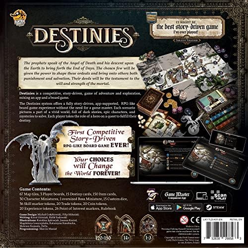 Destinies Board Game - Immersive Storytelling and Adventure for Tabletop Enthusiasts, Ages 14+, 1-3 Players, 120-150 Minute Playtime, Made by Lucky Duck Games - 2