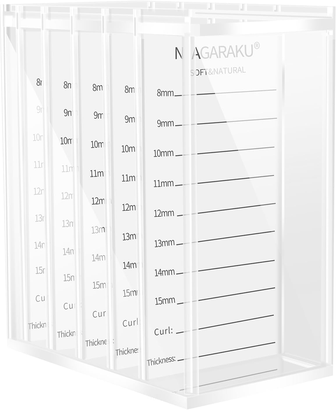 Acrylic Lash Extension Organiser Storage False Eyelash Pallet Volume Boxes Makeup Holders Tools Case Lashes Glue Mixed Tray Container 5 Layers with 250 Tape Strips