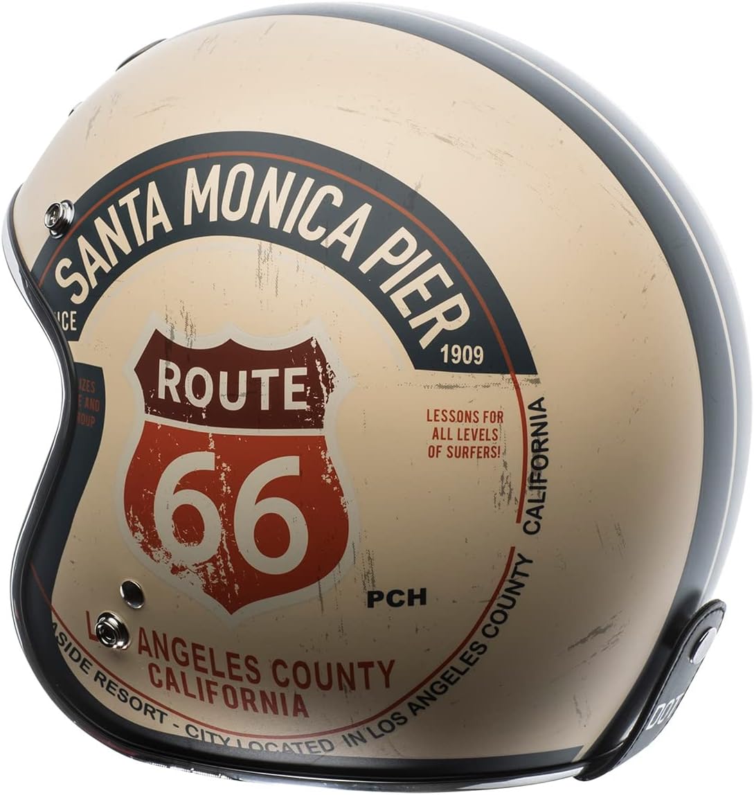 TORC T50/Del Mar Open Face 3/4 Motorcycle Helmet with Graphics