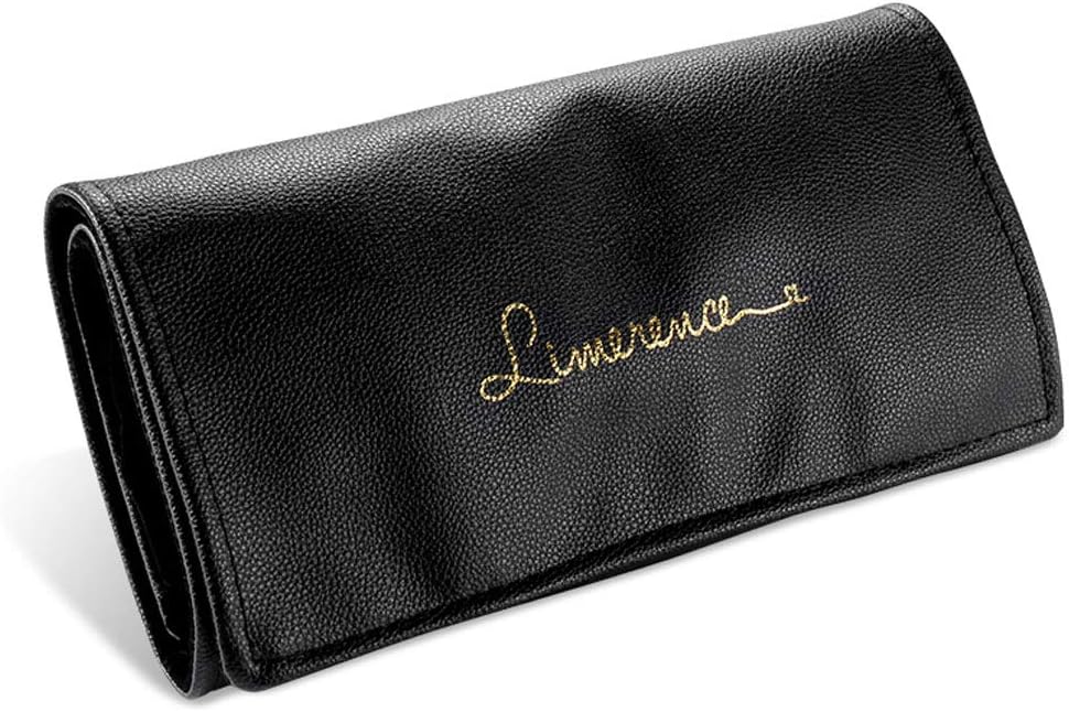 Jewellry Organiser, Travel Jewelry Roll Bag, Jewelry Roll Organizer, Vegan Leather & Velvet, Jewelry Roll Bag for Necklace, Bracelets, Earrings, Rings - Limerence
