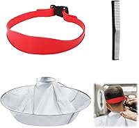 Vista 9 de Colector de pelo para cortes de pelo, guía de corte de pelo para hombres, herramienta de corte de pelo desvanecido, Azul