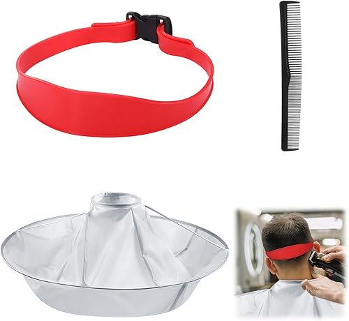 Miniatura 9 de Colector de pelo para cortes de pelo, guía de corte de pelo para hombres, herramienta de corte de pelo desvanecido, Azul Azul,Negro -,Gris,Rojo